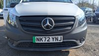 USED 2022 72 MERCEDES-BENZ EVITO 116 e 66 KWH Progressive L2 LWB 115 ps Electric Auto FWD FREE 3 YEAR WARRANTY COVER ON THIS VAN  With Air conditioning, Electric Pack, Bulkhead, Ply Lining, Charging Cable & 3 Seat Cab in great condition . Discover the exceptional value of this meticulously maintained 72-plate Mercedes-Benz eVito 116.  Presented in great condition with just one owner from new, this long-wheelbase electric van combines practicality with advanced technology. It features the 66 kWh Progressive L2 specification, delivering a reliable 115 ps through its electric automatic front-wheel-drive system.  The van is equipped for both comfort and utility, boasting air conditioning, the comprehensive Electric Pack, a fitted bulkhead, and durable ply lining. A charging cable is included for convenience. The functional three-seat cab comes with two keys, completing a ready-to-work package.  This is a superb opportunity to own a modern, zero-emissions commercial vehicle. Do not miss out on this superb value proposition. 