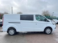 USED 2022 22 FORD TRANSIT CUSTOM 2.0 300 EcoBlue Limited Crew Van L2 H1 Euro 6 (s/s) 5dr CarPlay+A/C+HeatedSeats+Xenon