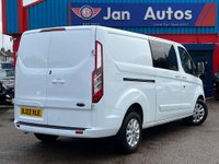 USED 2022 22 FORD TRANSIT CUSTOM 2.0 300 EcoBlue Limited Crew Van L2 H1 Euro 6 (s/s) 5dr CarPlay+A/C+HeatedSeats+Xenon