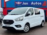 USED 2022 22 FORD TRANSIT CUSTOM 2.0 300 EcoBlue Limited Crew Van L2 H1 Euro 6 (s/s) 5dr CarPlay+A/C+HeatedSeats+Xenon