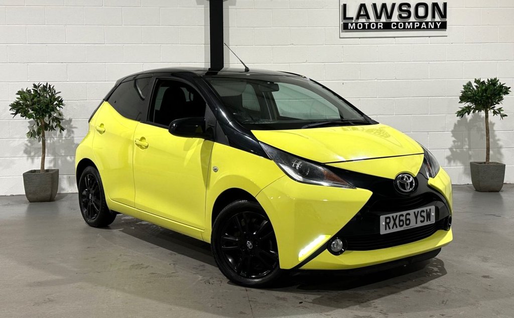 USED 2016 66 TOYOTA AYGO 1.0 VVT-i x-cite 3 Yellow Bi-Tone Hatchback 5dr Petrol Manual Euro 6 (68 ps) 