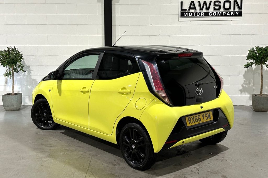 USED 2016 66 TOYOTA AYGO 1.0 VVT-i x-cite 3 Yellow Bi-Tone Hatchback 5dr Petrol Manual Euro 6 (68 ps) 