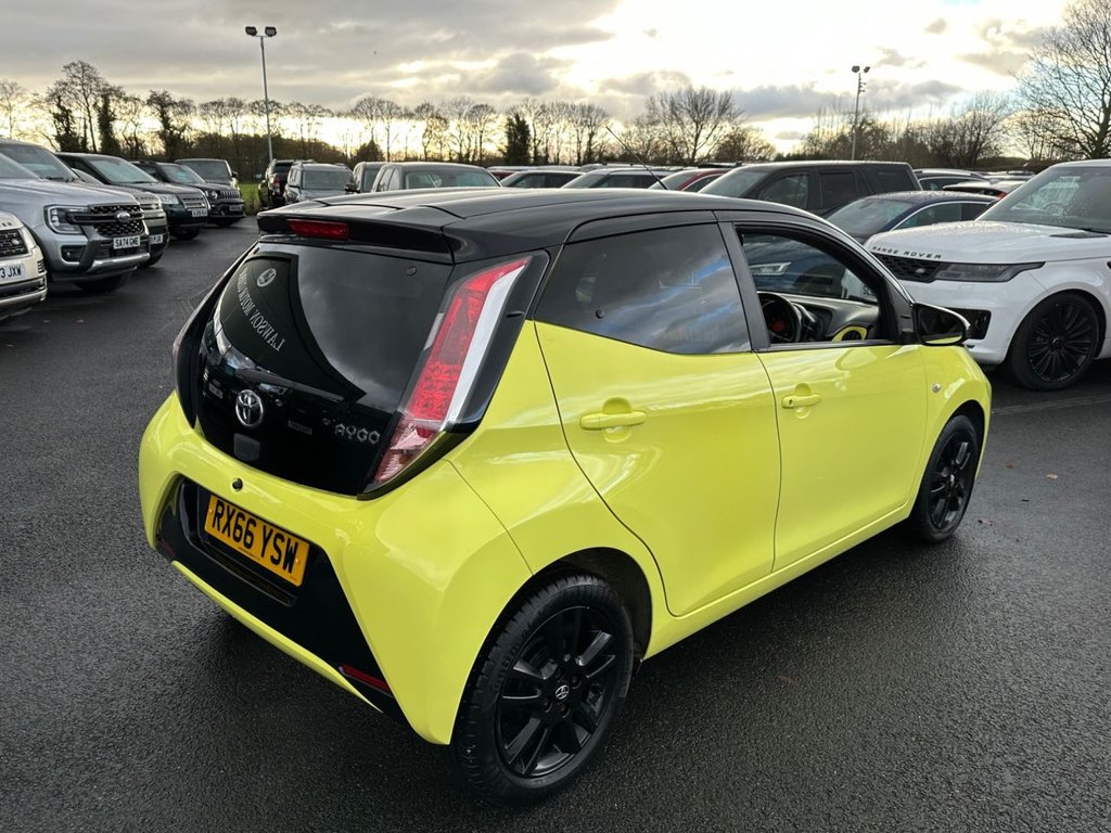 USED 2016 66 TOYOTA AYGO 1.0 VVT-i x-cite 3 Yellow Bi-Tone Hatchback 5dr Petrol Manual Euro 6 (68 ps) 