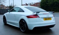 PRE-OWNED 2013 13 AUDI TT 2.0 TDI Black Edition Coupe 3dr Diesel S Tronic quattro Euro 5 (170 ps) Glacier White Metallic (&pound;525 option), Black Perforated Alcantara/Leather Sports Seats, Technology Pack (&pound;515 option), Bose Music System (&pound;485 option), Amplified Black Package (&pound;700 option), Light and Rain Sensor (&pound;460 option), Privacy lass n(&pound;330 option), Acoustic Parking Sensor (&pound;305 option), Cruise Control (&pound;225 option), Sports Suspension (&pound;200 option), Electric Adjustable and Heated Mirrors, Bi-Xenon Plus Headlights, Remote Central Locking, Split Folding Rear Seats, 2 Keys, 2 Former Keepers -