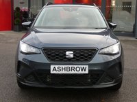 USED 2023 23 SEAT ARONA 1.0 TSI SE Technology 5d DSG 110 S/S 1 OWNER FROM NEW, FULL SERVICE HISTORY, DIGITAL DASH, SAT NAV, FULL LINK FOR WIRELESS APPLE CARPLAY / ANDROID AUTO, WIRELESS PHONE CHARGER, REAR PARKING SENSORS, ECO LED LIGHTS, AUTO LIGHTS, ELECTRIC MIRRORS, CRUISE CONTROL & SPEED LIMITER, LANE ASSIST, DAB RADIO, BLUETOOTH PHONE & MEDIA, DSG AUTOMATIC GEARBOX, BLACK CONTRAST ROOF, ROOF RAILS, 17 INCH ALLOY WHEELS, AIR CON, VOICE CONTROL, 2x USB C PORTS, LEATHER FLAT BOTTOM MULTIFUNCTION STEERING WHEEL