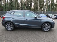 USED 2023 23 SEAT ARONA 1.0 TSI SE Technology 5d DSG 110 S/S 1 OWNER FROM NEW, FULL SERVICE HISTORY, DIGITAL DASH, SAT NAV, FULL LINK FOR WIRELESS APPLE CARPLAY / ANDROID AUTO, WIRELESS PHONE CHARGER, REAR PARKING SENSORS, ECO LED LIGHTS, AUTO LIGHTS, ELECTRIC MIRRORS, CRUISE CONTROL & SPEED LIMITER, LANE ASSIST, DAB RADIO, BLUETOOTH PHONE & MEDIA, DSG AUTOMATIC GEARBOX, BLACK CONTRAST ROOF, ROOF RAILS, 17 INCH ALLOY WHEELS, AIR CON, VOICE CONTROL, 2x USB C PORTS, LEATHER FLAT BOTTOM MULTIFUNCTION STEERING WHEEL