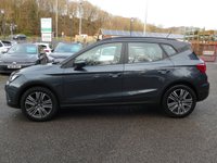 USED 2023 23 SEAT ARONA 1.0 TSI SE Technology 5d DSG 110 S/S 1 OWNER FROM NEW, FULL SERVICE HISTORY, DIGITAL DASH, SAT NAV, FULL LINK FOR WIRELESS APPLE CARPLAY / ANDROID AUTO, WIRELESS PHONE CHARGER, REAR PARKING SENSORS, ECO LED LIGHTS, AUTO LIGHTS, ELECTRIC MIRRORS, CRUISE CONTROL & SPEED LIMITER, LANE ASSIST, DAB RADIO, BLUETOOTH PHONE & MEDIA, DSG AUTOMATIC GEARBOX, BLACK CONTRAST ROOF, ROOF RAILS, 17 INCH ALLOY WHEELS, AIR CON, VOICE CONTROL, 2x USB C PORTS, LEATHER FLAT BOTTOM MULTIFUNCTION STEERING WHEEL