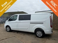 USED 2022 72 FORD TRANSIT CUSTOM 2.0 300 EcoBlue Limited Crew Van Double Cab 5dr Diesel Manual L2 H1 Euro 6 (s/s) (130 ps) 1 owner immaculate low mileage example