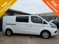 USED 2022 72 FORD TRANSIT CUSTOM 2.0 300 EcoBlue Limited Crew Van Double Cab 5dr Diesel Manual L2 H1 Euro 6 (s/s) (130 ps) 1 owner immaculate low mileage example