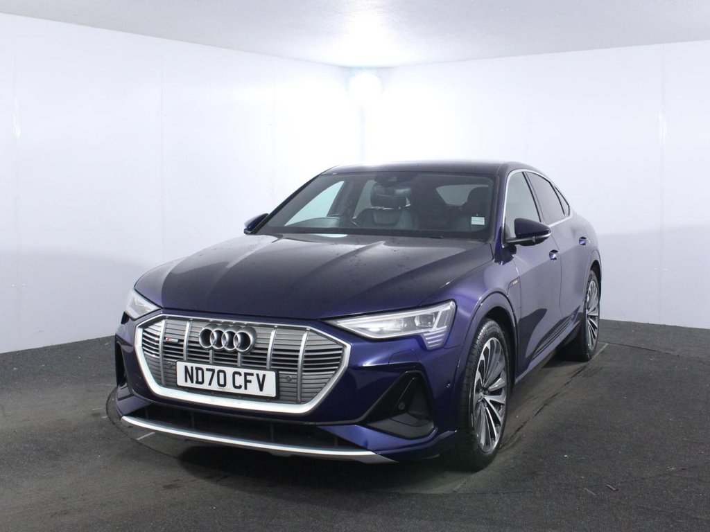 USED 2020 70 AUDI E-TRON 55 S line Sportback 5dr Electric Auto quattro 95kWh (408 ps) 95kWh BATTERY - 241 MILE RANGE