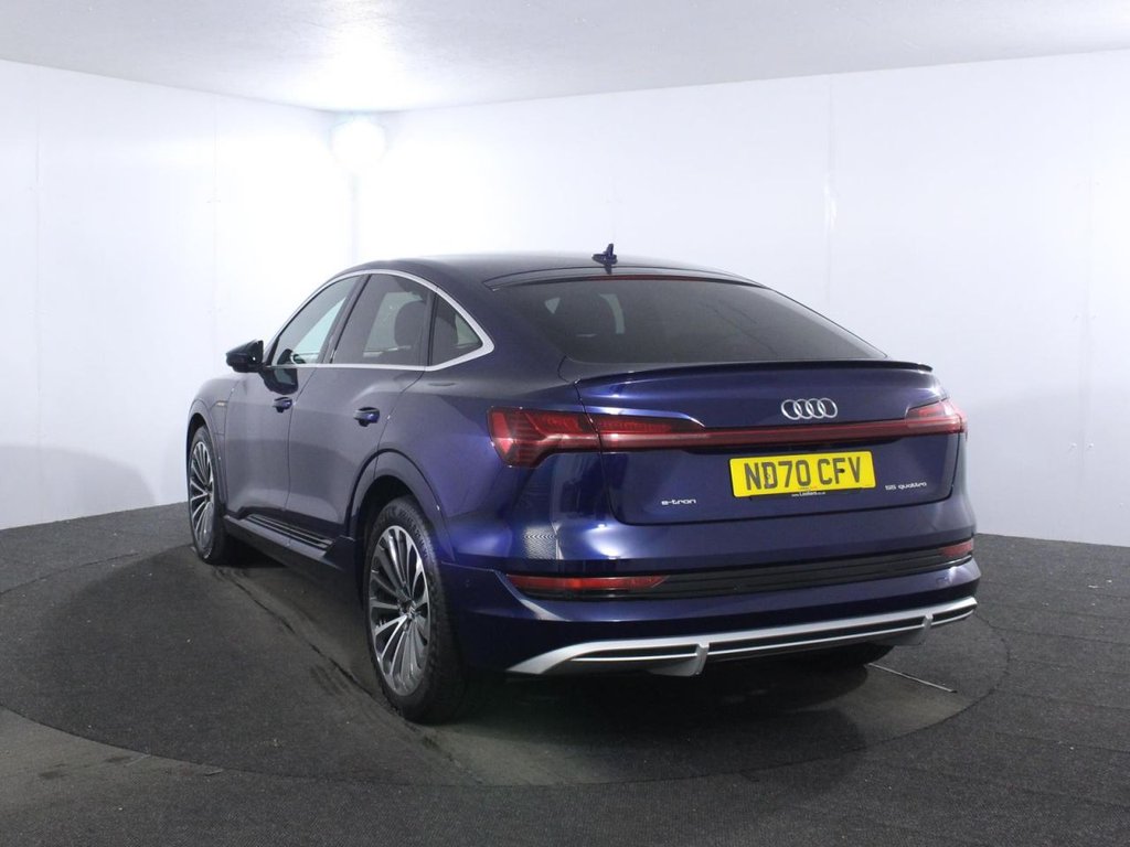 USED 2020 70 AUDI E-TRON 55 S line Sportback 5dr Electric Auto quattro 95kWh (408 ps) 95kWh BATTERY - 241 MILE RANGE