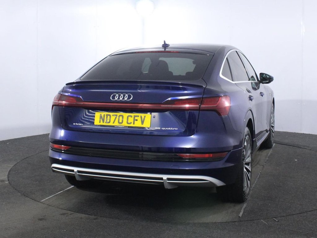 USED 2020 70 AUDI E-TRON 55 S line Sportback 5dr Electric Auto quattro 95kWh (408 ps) 95kWh BATTERY - 241 MILE RANGE