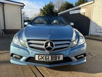 USED 2011 61 MERCEDES-BENZ E-CLASS 2.1 E220 CDI BlueEfficiency Sport Edition 125 Cabriolet 2dr Diesel G-Tronic+ Euro 5 (s/s) (170 ps) 