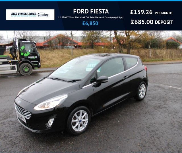 2018 FORD FIESTA 2018 1.1 Ti-VCT Zetec 2018,Bluetooth,DAB,Insurance Group 5,F.S.H,Ulez Compliant