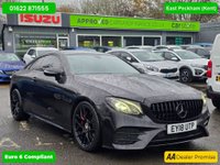 USED 2018 18 MERCEDES-BENZ E-CLASS Black E220d AMG Line Coupe, 45,000 miles, Full Service History, Automatic, 19