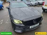 USED 2018 18 MERCEDES-BENZ E-CLASS Black E220d AMG Line Coupe, 45,000 miles, Full Service History, Automatic, 19