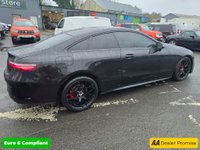 USED 2018 18 MERCEDES-BENZ E-CLASS Black E220d AMG Line Coupe, 45,000 miles, Full Service History, Automatic, 19