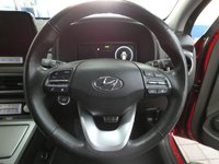 USED 2022 22 HYUNDAI KONA 64kWh Premium SUV 5dr Electric Auto (10.5kW Charger) (204 ps) SAT NAV ANDROID APPLE CARPLAY REAR VIEW CAMERA CRUISE CONTROL PARKING SENSORS 1 OWNER EXCELLENT SERVICE HISTORY HYUNDAI WARRANTY TILL JUNE 2027