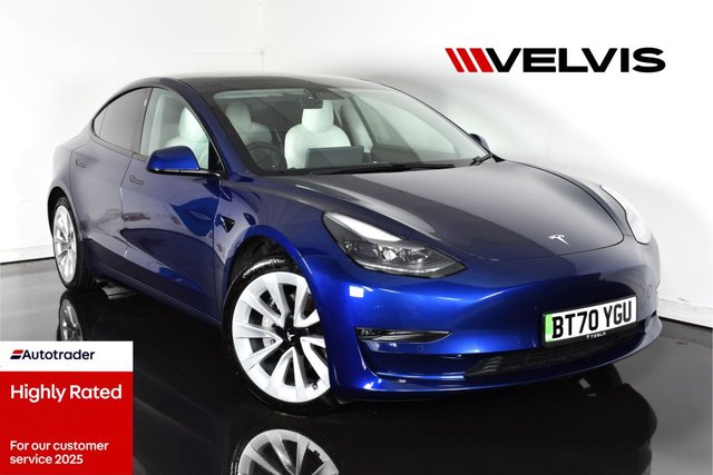 2020 70 Tesla Model 3 (Dual Motor) Long Range Saloon 4dr Electric Auto 4WDE (346 ps)