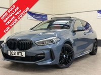 USED 2021 21 BMW 1 SERIES 1.5 118i M Sport (LCP) Panoramic Hatchback 5 Door Petrol DCT Euro 6 (s/s) (136 ps) LCP HEATED RED LEATHER SEATS