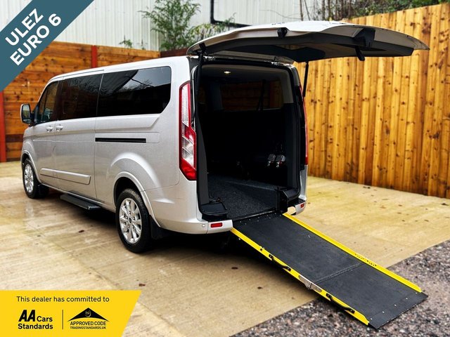 View our Ford Tourneo Custom L2 LWB 7 Seat Auto Wheelchair Accessible Disabled Access Vehicle WAV