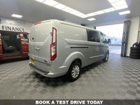 USED 2023 72 FORD TRANSIT CUSTOM 2.0 320 EcoBlue Limited Crew Van Double Cab 5dr Diesel Manual L2 H1 Euro 6 (s/s) (130 ps) FACTORY 6 SEAT CREW VAN EURO 6