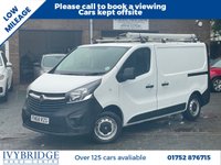 USED 2018 68 VAUXHALL VIVARO 1.6 CDTi 2900 Panel Van 5dr Diesel Manual L1 H1 Euro 6 (s/s) (95 ps) 1 OWNER+LOW MILEAGE