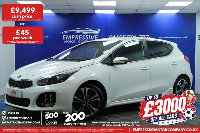 View our Kia Ceed 1.0 T-GDi GT-Line Hatchback 5dr Petrol Manual Euro 6 (s/s) (118 bhp)