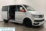 USED 2018 68 VOLKSWAGEN TRANSPORTER 2.0 TDI T32 BlueMotion Tech Highline Kombi Double Cab 5dr Diesel DSG FWD SWB Euro 6 (s/s) (150 ps) Complete Service Record Including Timing Belt water pump, Extremely well cared for and maintained with 2 keys , Double Slide Side Doors, 5 Seater , front arm rests, apple play, navigation, cruise conrol, rear park aid,