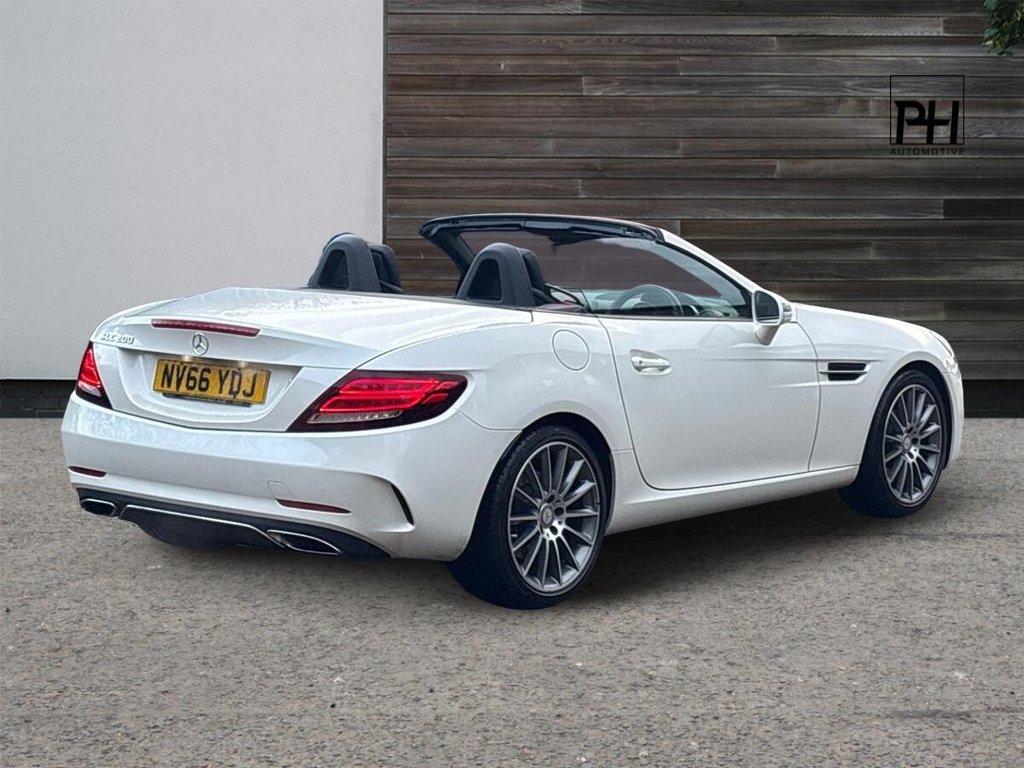 USED 2016 66 MERCEDES-BENZ SLC 2.0 SLC200 AMG Line Convertible 2dr Petrol G-Tronic Euro 6 (s/s) (184 ps) AIRSCARF|HTD SEAT|MB HISTORY