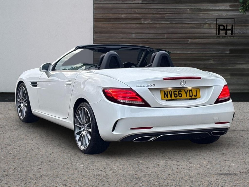 USED 2016 66 MERCEDES-BENZ SLC 2.0 SLC200 AMG Line Convertible 2dr Petrol G-Tronic Euro 6 (s/s) (184 ps) AIRSCARF|HTD SEAT|MB HISTORY