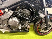 USED 2011 11 KAWASAKI ER-6N 650 Naked Sport Blacked Out Blacked Out With Red Colour Coded Accents - Awesome Looking Bike