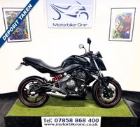 USED 2011 11 KAWASAKI ER-6N 650 Naked Sport Blacked Out Blacked Out With Red Colour Coded Accents - Awesome Looking Bike