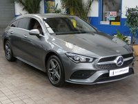 USED 2021 71 MERCEDES-BENZ CLA 1.3 CLA250e 15.6kWh AMG Line (Premium) Shooting Brake 5dr Petrol Plug-in Hybrid 8G-DCT Euro 6 (s/s) (218 ps) STUNNING EXAMPLE SAT NAV HEATED LEATHER SEATS ANDROID APPLE CARPLAY REAR VIEW CAMERA PARKING SENSORS 1 OWNER SERVICE HISTORY WARRANTY