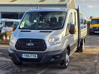USED 2016 16 FORD TRANSIT 2.2 TDCi 350 Double Cab Dropside 4dr Diesel Manual RWD L3 H1 Euro 5 (DRW) (100 ps) 