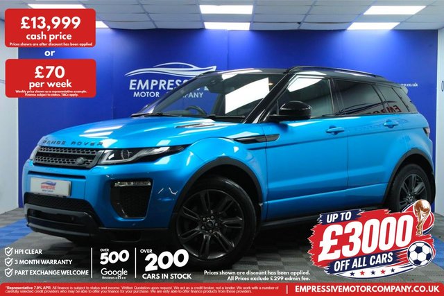 View our Land Rover Range Rover Evoque 2.0 TD4 Landmark SUV 5dr Diesel Manual 4WD Euro 6 (s/s) (180 ps)