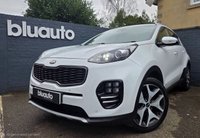 USED 2017 67 KIA SPORTAGE 1.6 T-GDi GT-Line SUV 5dr Petrol Manual AWD Euro 6 (174 bhp) Dual zone climate control A/C, Full leather interior, Satellite navigation, Cruise control, Bluetooth connectivity, USB input, Heated front and rear seats, Lane departure warning, Keyless drive, Auto wipers, Power folding wingmirrors, Auto dimming rearview mirror, DAB radio, LED daytime running lights, Rear parking camera, Front & Rear parking sensors, Auto xenon headlights,  Apple Carplay, Android Auto.