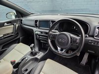 USED 2017 67 KIA SPORTAGE 1.6 T-GDi GT-Line SUV 5dr Petrol Manual AWD Euro 6 (174 bhp) Dual zone climate control A/C, Full leather interior, Satellite navigation, Cruise control, Bluetooth connectivity, USB input, Heated front and rear seats, Lane departure warning, Keyless drive, Auto wipers, Power folding wingmirrors, Auto dimming rearview mirror, DAB radio, LED daytime running lights, Rear parking camera, Front & Rear parking sensors, Auto xenon headlights,  Apple Carplay, Android Auto.