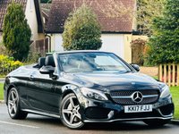 USED 2017 17 MERCEDES-BENZ C-CLASS 2.1 C250d AMG Line (Premium Plus) Cabriolet 2dr Diesel G-Tronic+ Euro 6 (s/s) (204 ps) LOW MILES+LEATHER+SAT NAV+ULEZ