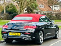 USED 2017 17 MERCEDES-BENZ C-CLASS 2.1 C250d AMG Line (Premium Plus) Cabriolet 2dr Diesel G-Tronic+ Euro 6 (s/s) (204 ps) LOW MILES+LEATHER+SAT NAV+ULEZ