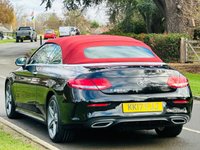 USED 2017 17 MERCEDES-BENZ C-CLASS 2.1 C250d AMG Line (Premium Plus) Cabriolet 2dr Diesel G-Tronic+ Euro 6 (s/s) (204 ps) LOW MILES+LEATHER+SAT NAV+ULEZ