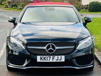 USED 2017 17 MERCEDES-BENZ C-CLASS 2.1 C250d AMG Line (Premium Plus) Cabriolet 2dr Diesel G-Tronic+ Euro 6 (s/s) (204 ps) LOW MILES+LEATHER+SAT NAV+ULEZ