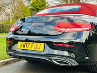 USED 2017 17 MERCEDES-BENZ C-CLASS 2.1 C250d AMG Line (Premium Plus) Cabriolet 2dr Diesel G-Tronic+ Euro 6 (s/s) (204 ps) LOW MILES+LEATHER+SAT NAV+ULEZ