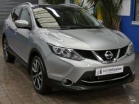 USED 2014 51 NISSAN QASHQAI 1.6 dCi Tekna SUV 5dr Diesel XTRON 2WD Euro 5 (s/s) (130 ps) SAT NAV SUNROOF LEATHER REAR VIEW CAMERA PARKING SENSORS 3 OWNERS FROM NEW SERVICE HISTORY VERY LOW MILES