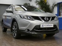 USED 2014 51 NISSAN QASHQAI 1.6 dCi Tekna SUV 5dr Diesel XTRON 2WD Euro 5 (s/s) (130 ps) SAT NAV SUNROOF LEATHER REAR VIEW CAMERA PARKING SENSORS 3 OWNERS FROM NEW SERVICE HISTORY VERY LOW MILES