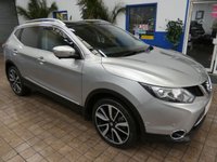 USED 2014 51 NISSAN QASHQAI 1.6 dCi Tekna SUV 5dr Diesel XTRON 2WD Euro 5 (s/s) (130 ps) SAT NAV SUNROOF LEATHER REAR VIEW CAMERA PARKING SENSORS 3 OWNERS FROM NEW SERVICE HISTORY VERY LOW MILES