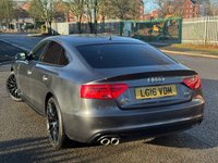 USED 2016 16 AUDI A5 2.0 TDI Black Edition Plus Sportback 5dr Diesel Multitronic Euro 6 (s/s) (190 ps) ULEZ+1FMO+FSH+NAV+HTDS+PC+LTHR