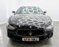 USED 2016 16 MASERATI GHIBLI 3.0D V6 Saloon 4dr Diesel ZF Euro 5 (s/s) (275 ps) 19'' ALLOY WHEELS , FRONT AND REAR PARKING SENSORS  SAT NAV , CRUISE CONTROL , BLACK LEATHER SEATS , BLUETOOTH