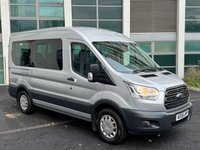 USED 2016 66 FORD TRANSIT 2.2 TDCi 350 HDT Trend Minibus 5dr Diesel Manual L2 H2 (196 g/km, 123 bhp) 