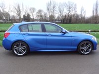 USED 2017 67 BMW 118i M Sport  METALLIC ESTORIL BLUE WITH DAKOTA OYSTER LEATHER 